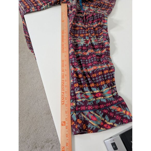 Woolrich Southwestern Flannel Pajama Pants Womens Size Medium Red Geometric - Picture 11 of 12